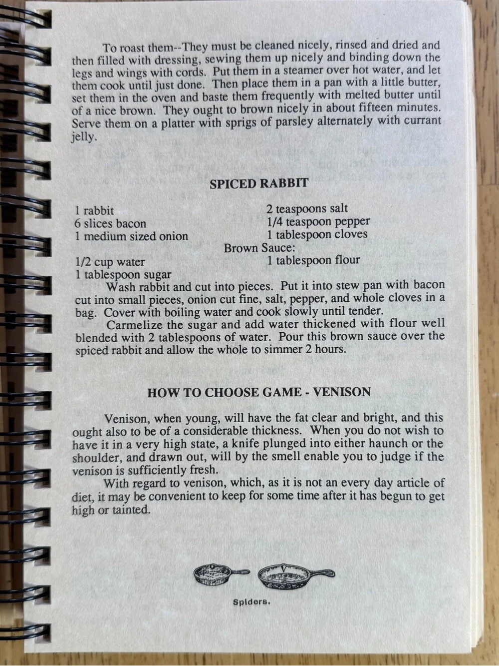 Vintage Pioneer Cookbook 1889 Paso Robles Homestead Recipes Spiral